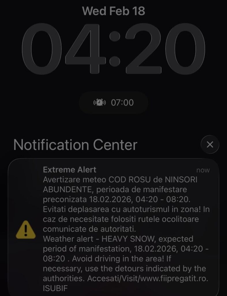 4時20分にro警報を出す男におはようございます