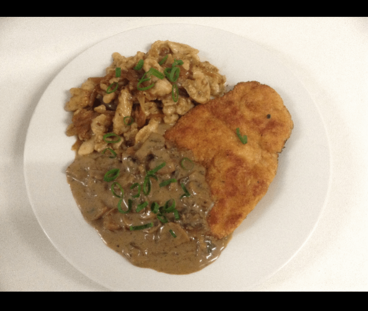 イェーガーシュニッツェルを作りました