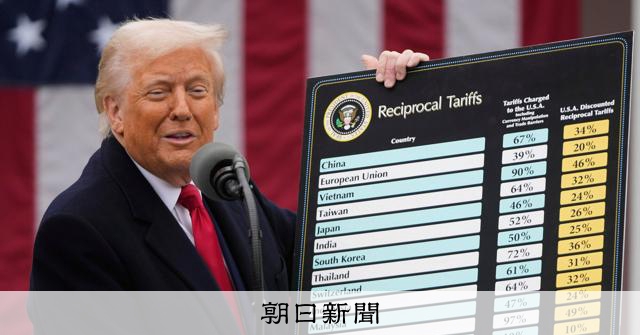 【随時更新】トランプ関税に違法判決、なぜ？どうなる？ 5つの要点 [トランプ関税][トランプ再来]：朝日新聞