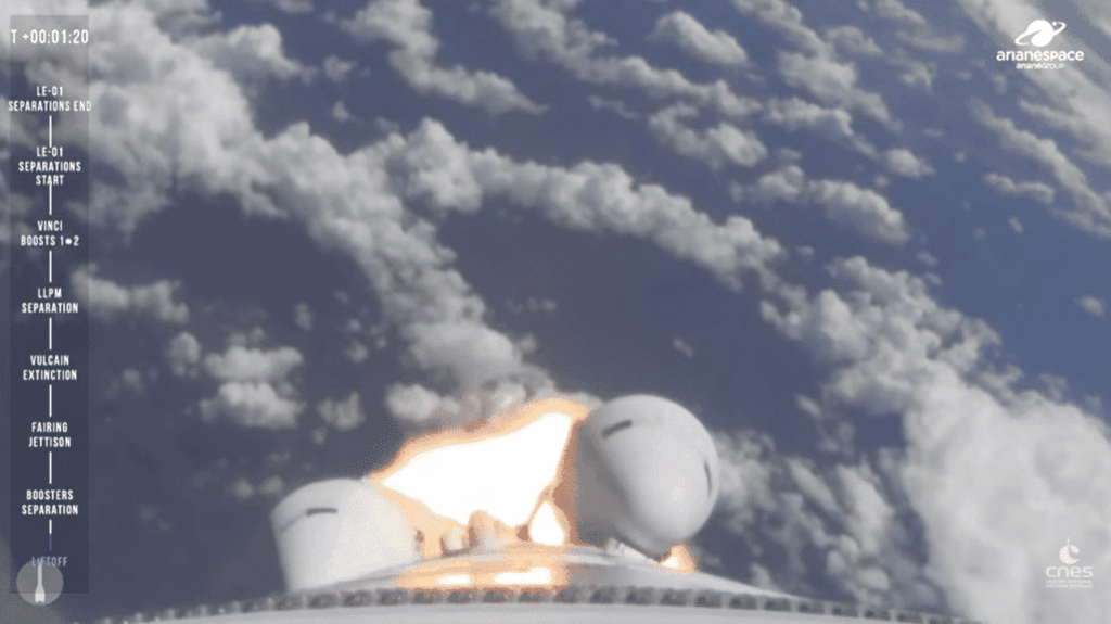 アリアン 6: 4 プロペラバージョンの欧州ロケットの最初のミッションは完全に成功し、32 個の衛星を軌道に乗せた