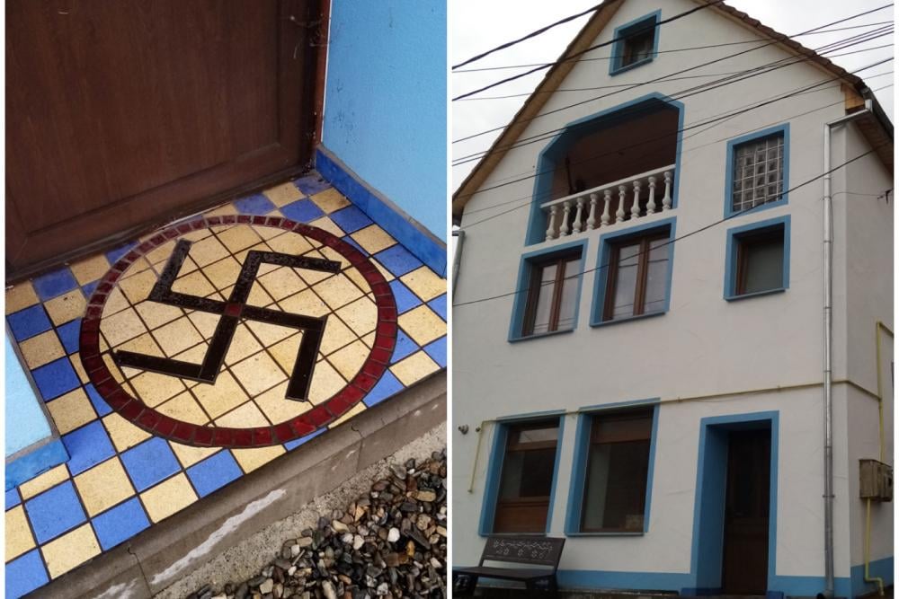 アグニタの家の玄関に自分のカギ十字を印刷し、シビウの家の窓にヒトラーを掲げた男に執行なしの懲役4か月