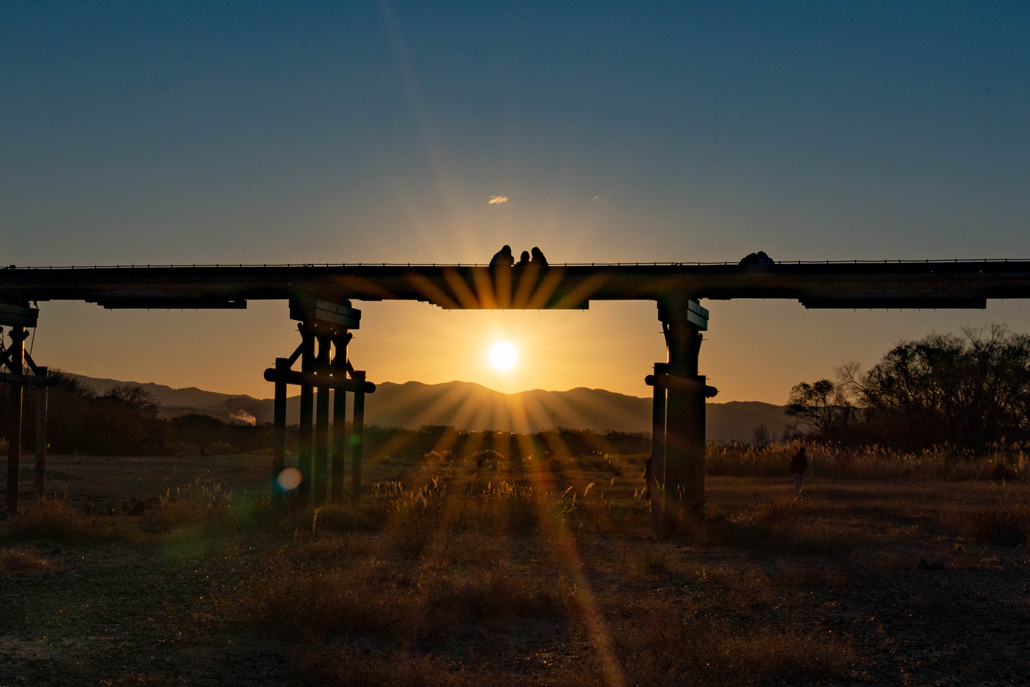 流れ橋 2026年初日の出の画像4
