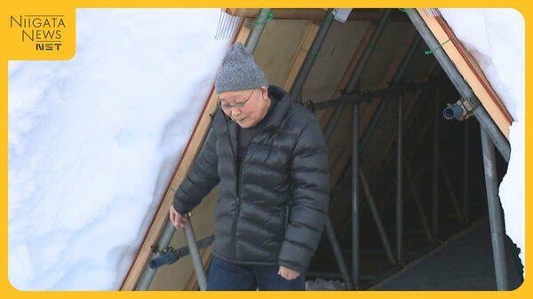 除雪作業が1時間半から5分に！？住宅の玄関と道路つなぐ“雪トンネル” 新潟・長岡市で開発進む「すごく快適」