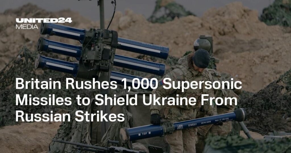 英国、ロシアの攻撃からウクライナを守るため超音速ミサイル1,000発を急ぐ