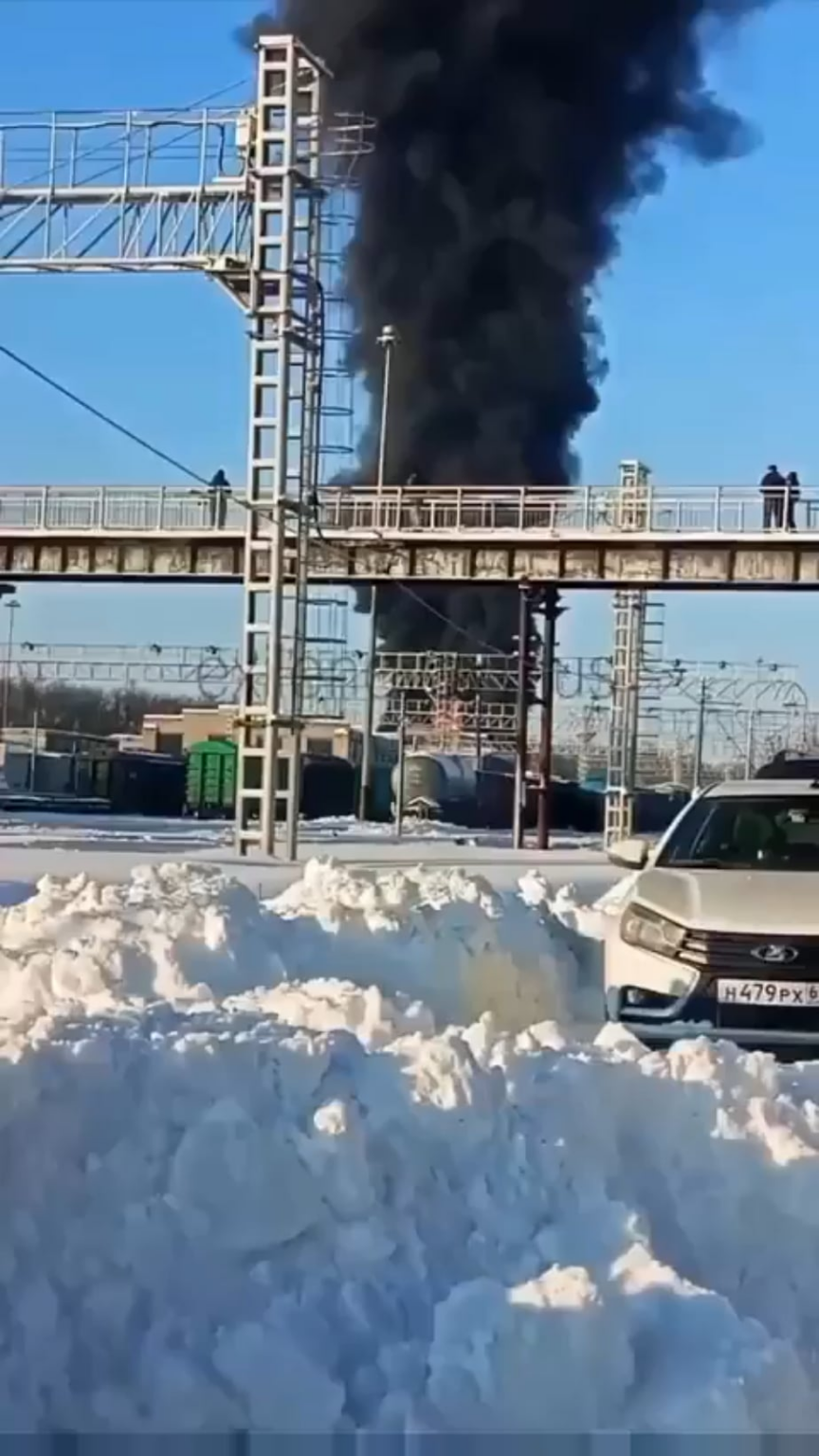 ロシアの燃料列車が脱線、爆発した。タンボフ地方ミチュリンスク👌