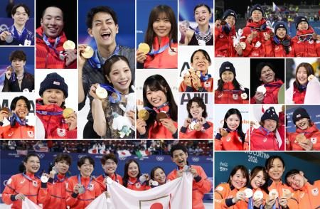 日本、冬季五輪メダル最多24個 ミラノ大会閉幕、次回はフランス