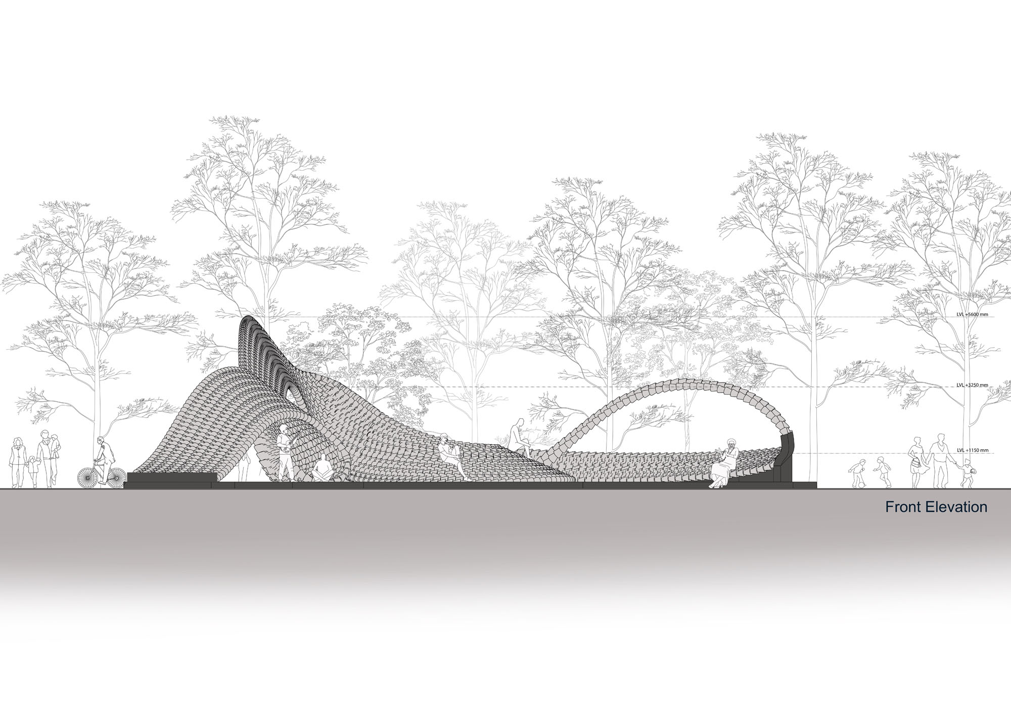 〈クルハド・パビリオン（Kulhad Pavilion）〉ウォールメーカーズ（WALLMAKERS）