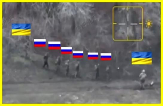 戦闘中、ウクライナ守備隊2名が破壊工作グループの指揮官とともにロシア歩兵6名を捕らえることに成功した。