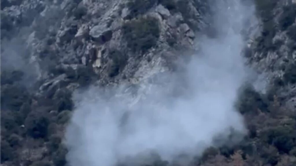 ここ数日の雨によりサンタコロマで落石が発生