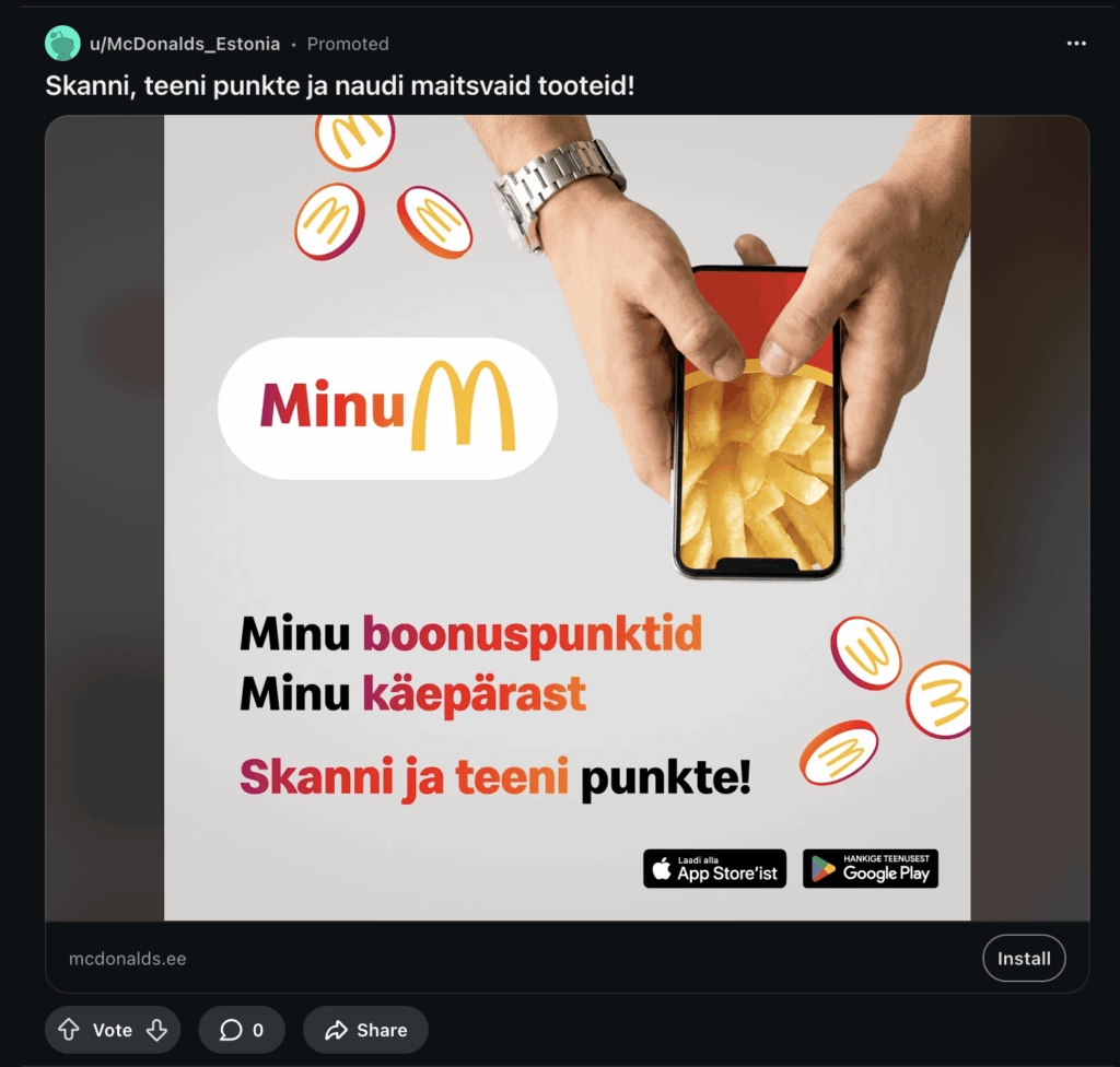 誰かがエストニア向けにアプリの名前を適切に考えたのかどうかはわかりません...