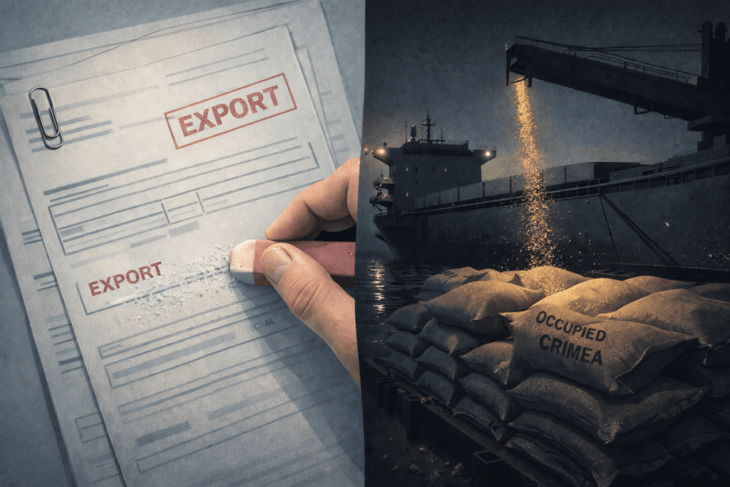 証拠は、サウジアラビアが現在、ロシアの「影の艦隊」を介して占領下のクリミアから輸出される穀物の輸送に関与していることを示している。これらの貨物は輸出規制に違反し、原産地を隠すために AIS のなりすましや偽造文書を使用しています。他の中東の目的地も関係している。