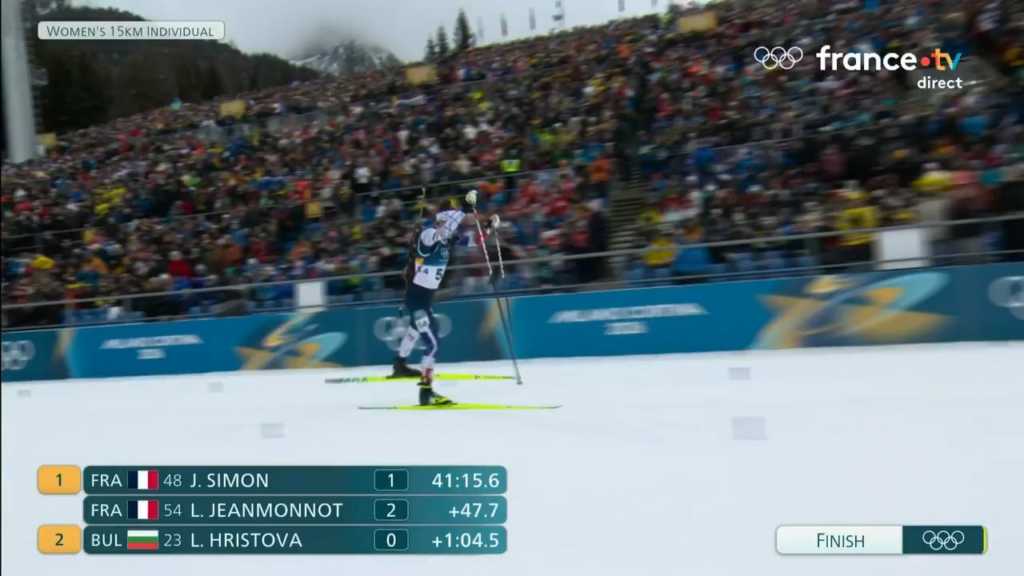 🥇 🥈 ジュリア・サイモンがオリンピックチャンピオン、ルー・ジャンモノが銀メダルを獲得