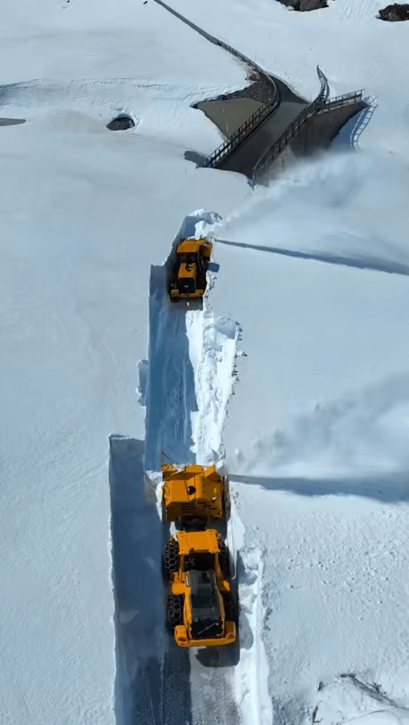 ノルウェーの除雪作業