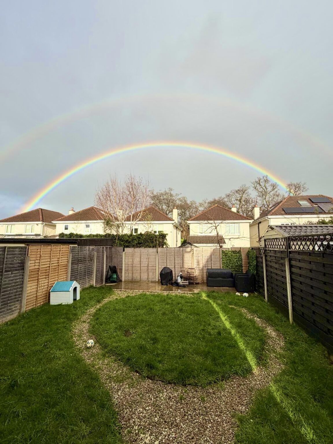 今まで見た中で最も美しい虹を目撃したと思います