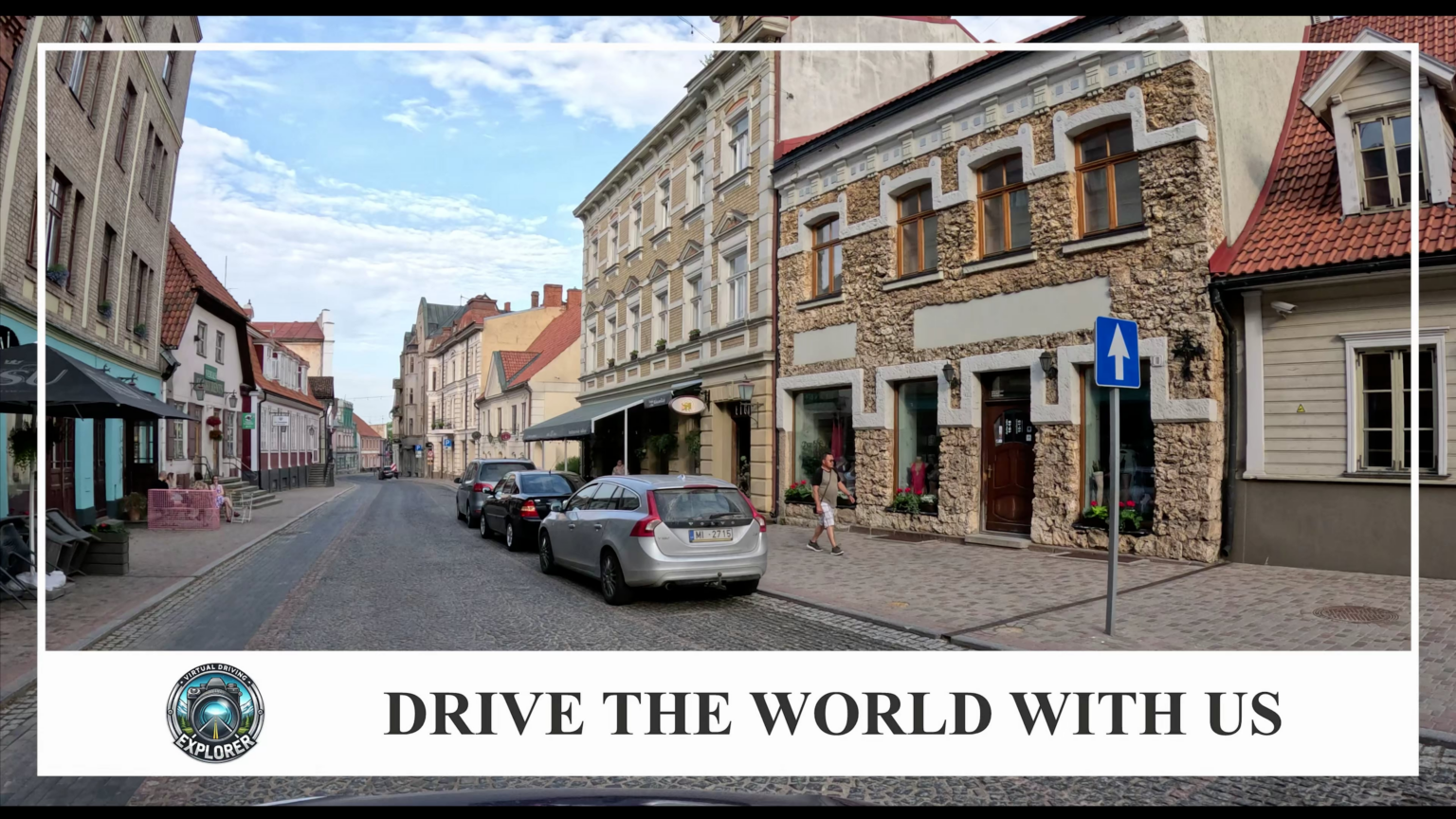 ラトビアのツェーシスをドライブ