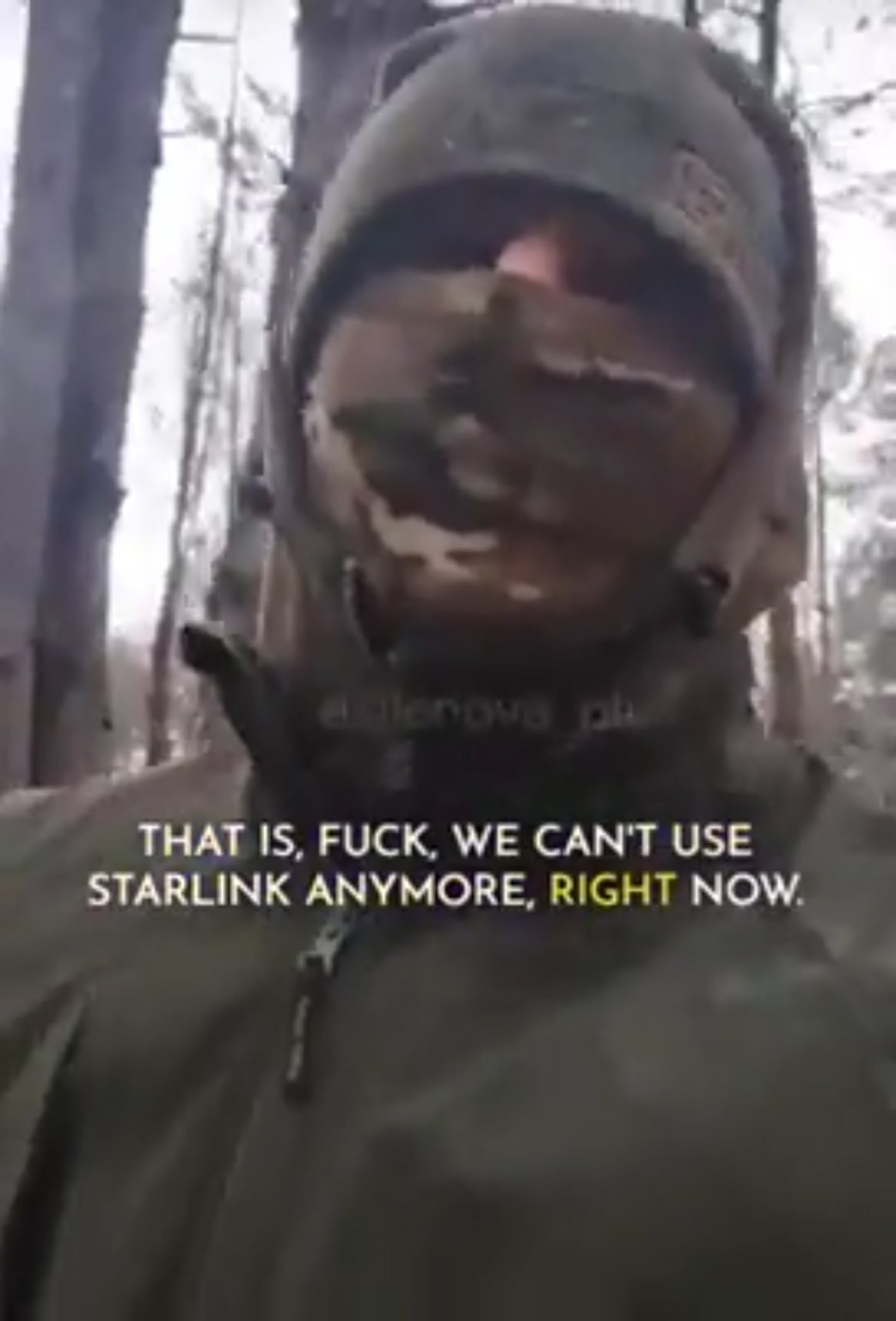 ロシア兵士はスターリンクの状況に不満を抱いている。 2026 年 2 月a