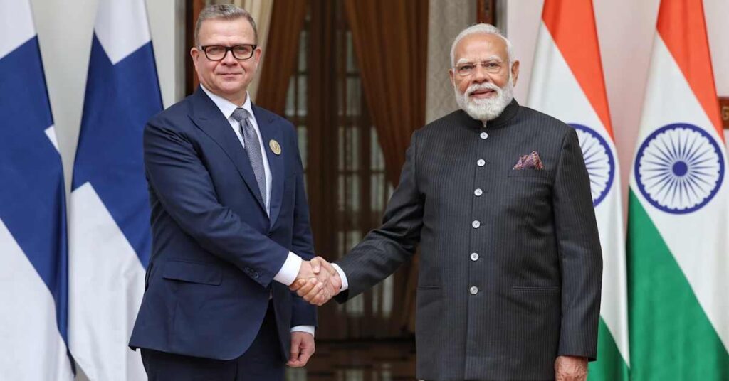 フィンランドはインドとの二重貿易を目指しているとオルポ首相が語る