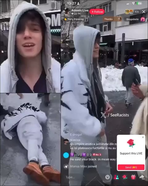 ルーマニア領土での定期的なライブストリーム