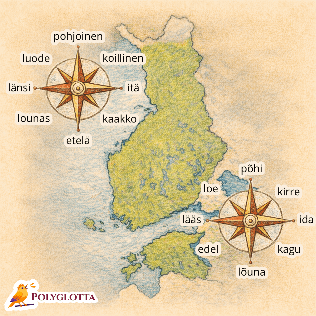 中途半端な道順と、フィンランド人とエストニア人は異なる時間に昼食を食べますか?