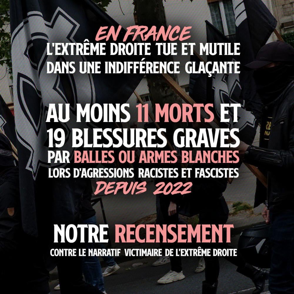 ネオファシストの被害者物語に反対：2022年以降の極右犠牲者のリスト