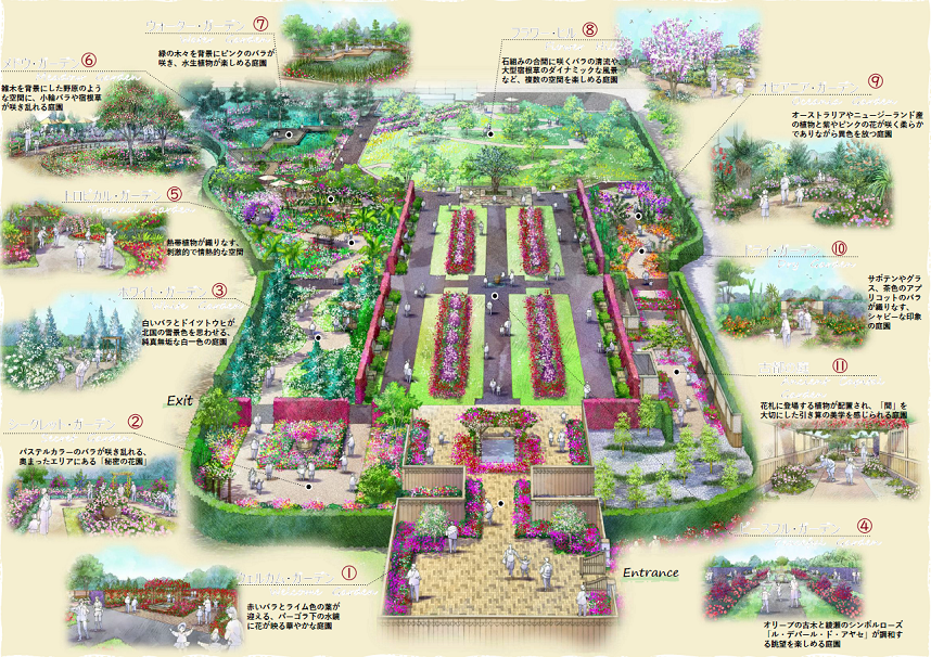 園内俯瞰図(番号入り)