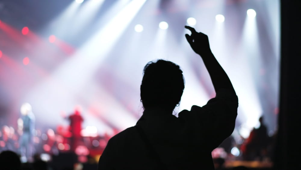 コンサートに参加する人