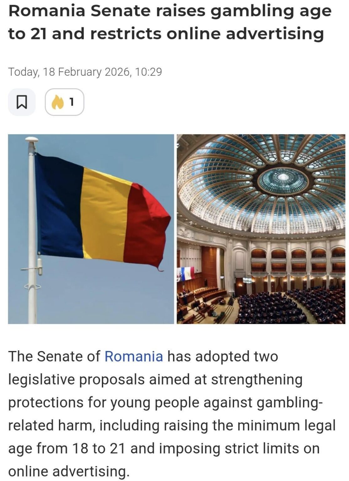 (たとえば) 年齢制限を 18 歳から 21 歳に引き上げたり、オンライン広告を制限したりすることは、ギャンブルの蔓延に対処するのに役立つでしょうか?