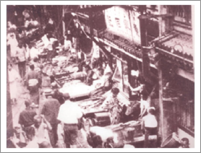 昭和8年頃の南京町の様子　出典：南京町商店街振興組合ホームページ