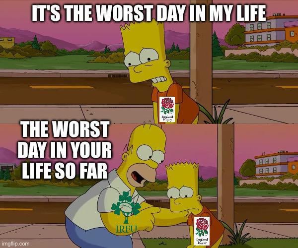 🥀 イングランド 21 : 42 アイルランド ☘️