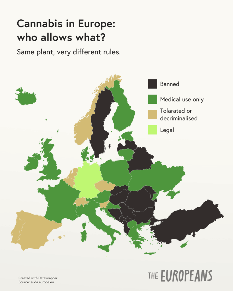ヨーロッパの雑草政策がマッピングされる