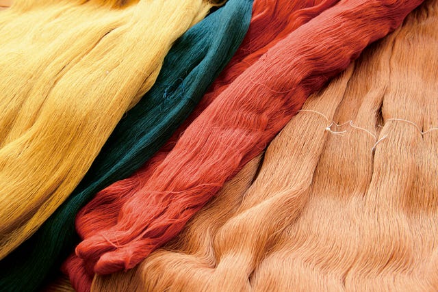 現代の川越唐桟の糸