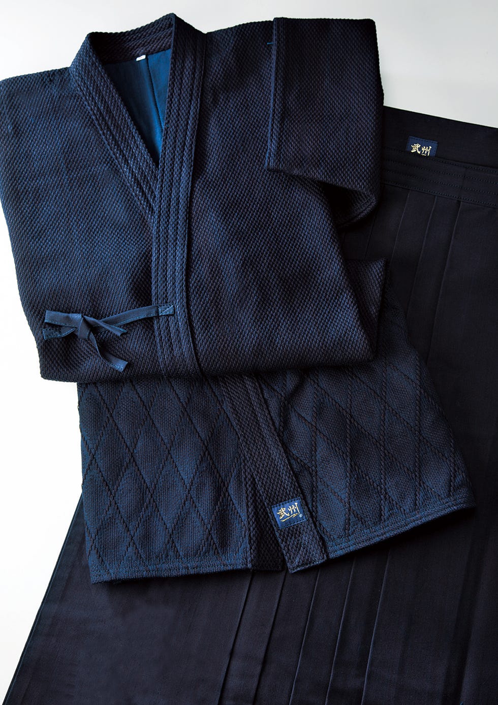 武州正藍染の剣道着と剣道袴