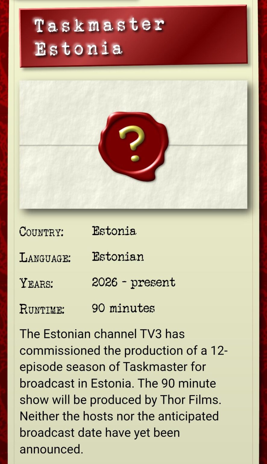 タスクマスター エストニア