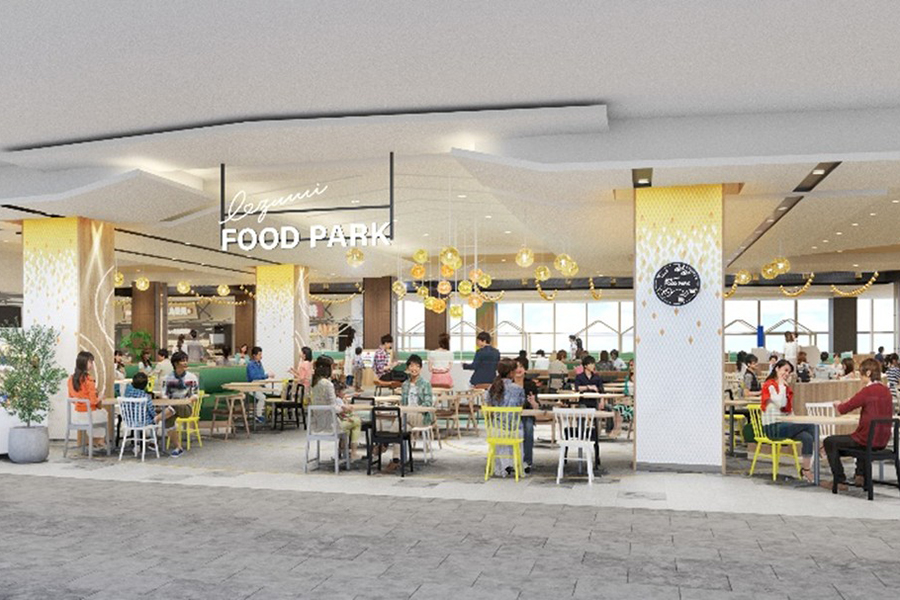 「ららぽーと和泉」のフードコート エントランスゾーンイメージ