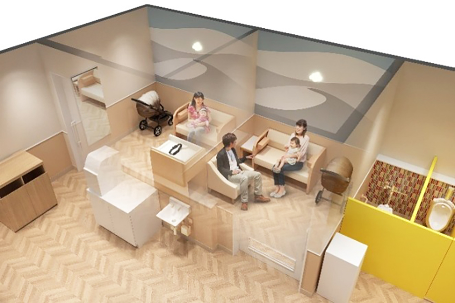 「ららぽーと和泉」の3階東側（フードコート横）授乳室