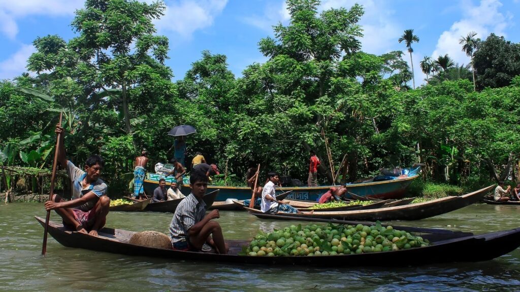 ガンジス川デルタ地帯の都市バリサルは観光客が訪れていない名所のひとつだ/Muhammad Amdad Hossain/Amazing Aerial/Alamy Stock Photo