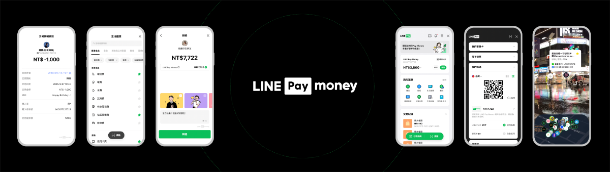 LINE Pay Moneyのサービス画面