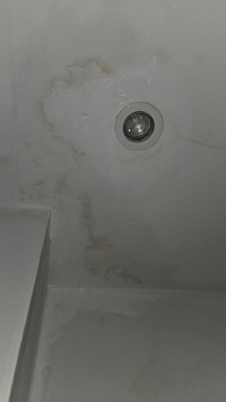 カビの可能性を除去する際のタップ