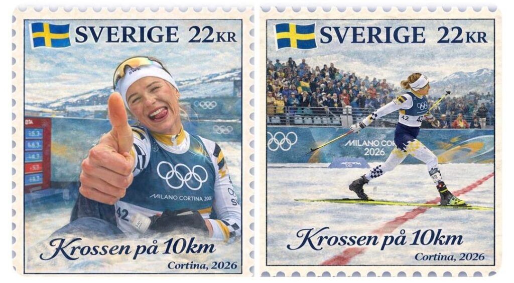 オリンピック中のスウェーデンの切手ミームが大好きでした。