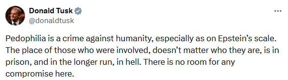 小児性愛は人道に対する犯罪である - ポーランド首相