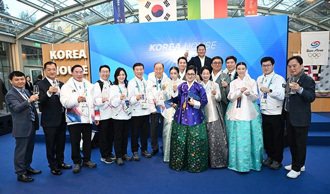 コリアハウスの開館式。 写真=大韓体育会