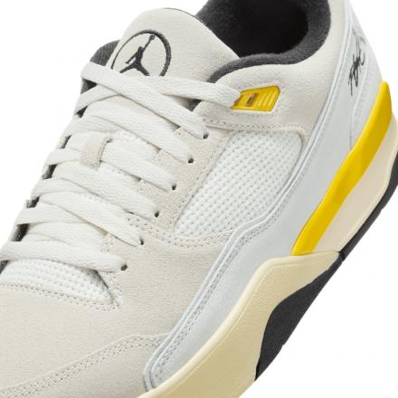 【海外6月発売予定】QUAI 54 × ナイキ ジョーダン フライト コート セイル/ツアー イエロー/チリ レッド/ブラック (IB8838-107)