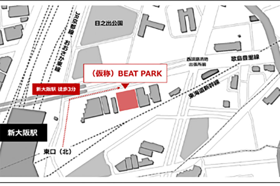 「（仮称）BEAT PARK」立地場所