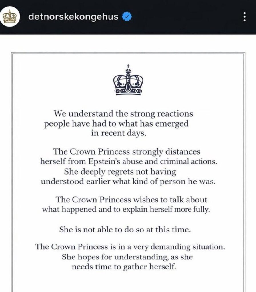 「彼女は、彼がどのような人物であるかをもっと早く理解していなかった事を深く後悔しています。」