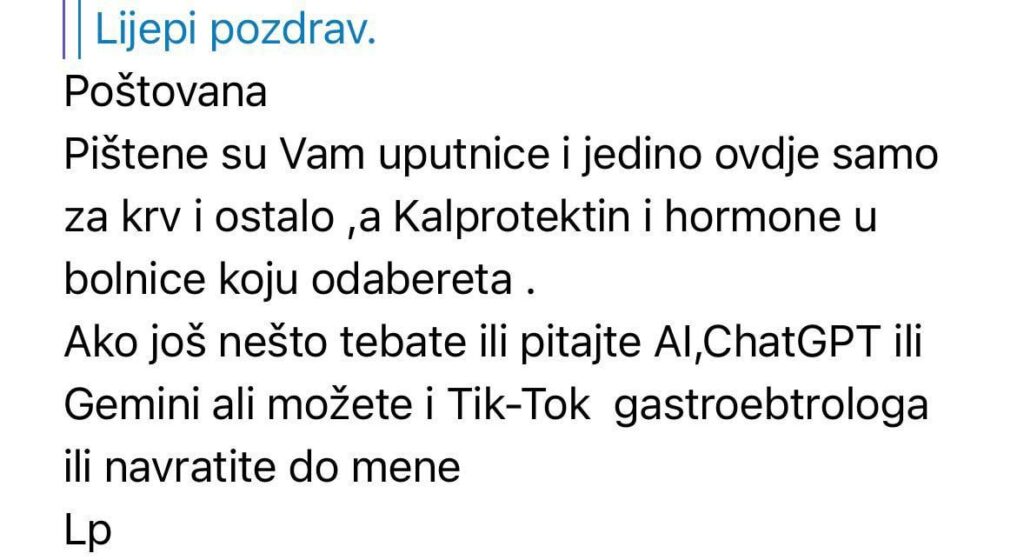 看護師さんはAIに症状を聞くようにアドバイスしてくれました