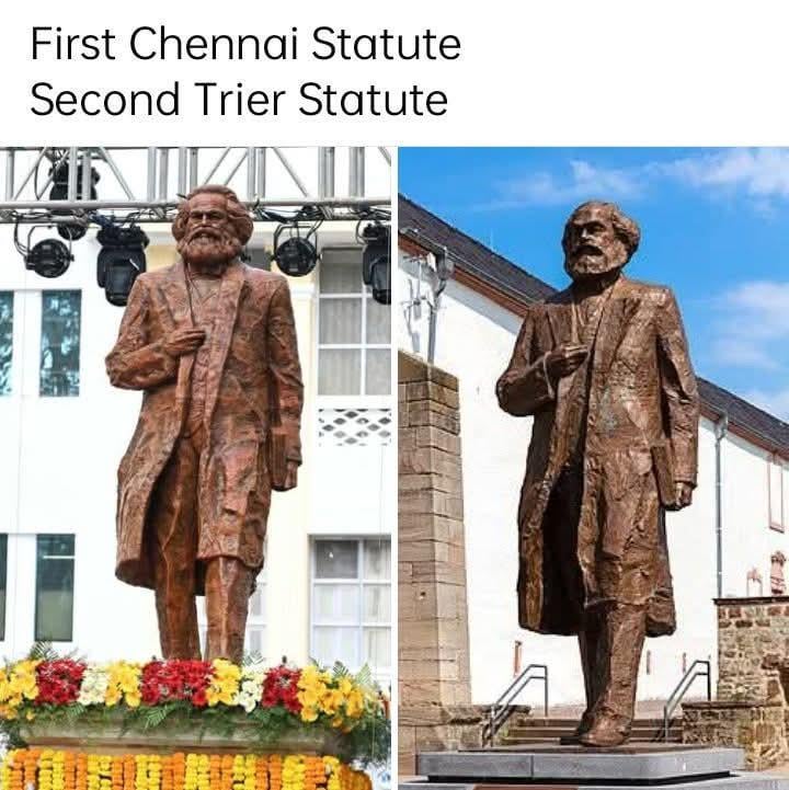 私の生家にあるカール・マルクス像