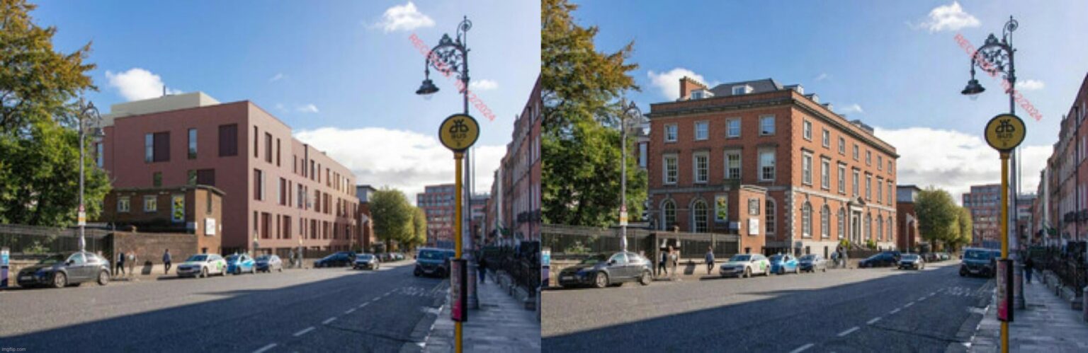 左側は提案されている新しいロタンダ開発で、右側は同じ開発がその地域の建築様式を念頭に置いて設計された場合の印象です。開発者/アーキテクトは、提案されている新しい開発との少なくとも一部の競合を回避するために、なぜこれを行うことができないのでしょうか?