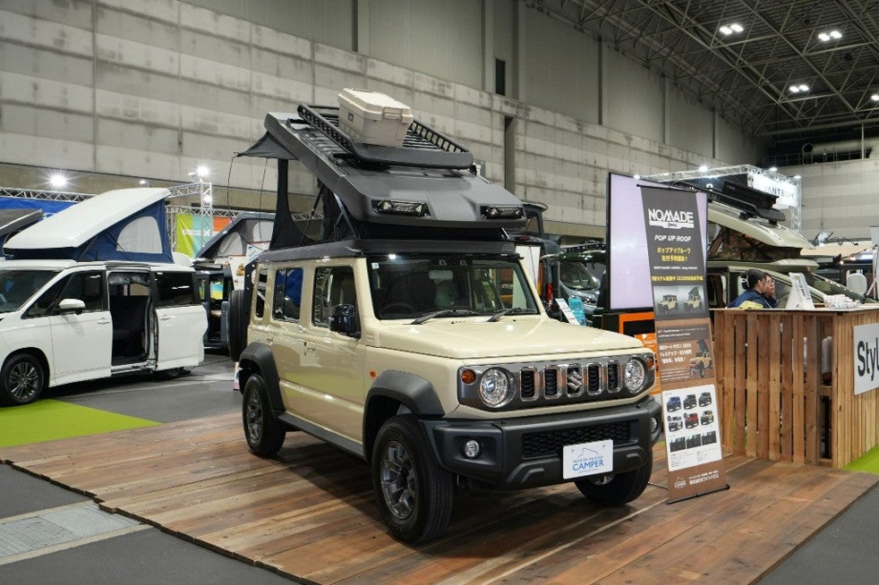 名古屋キャンピングカーフェアで展示された軽キャンピングカー（過去開催時）