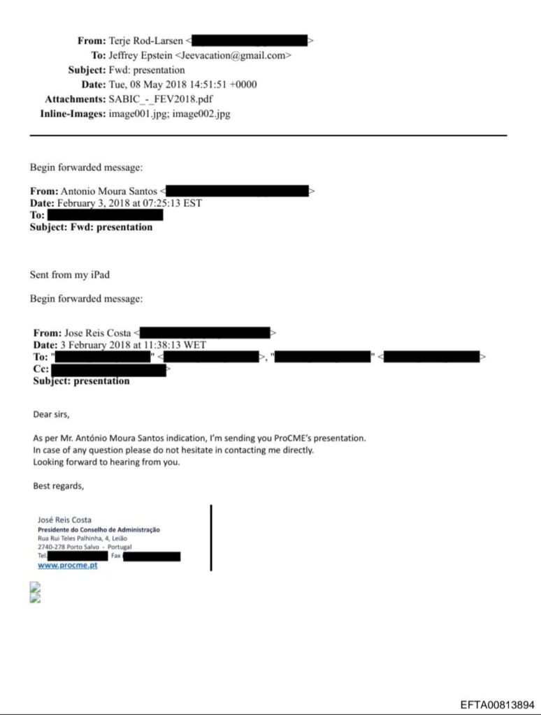 エプスタインとEDPおよびProCMEとのビジネス