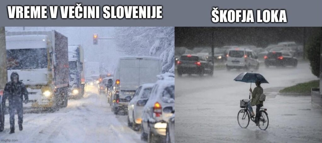 スロベニアの冬は次のとおりです。